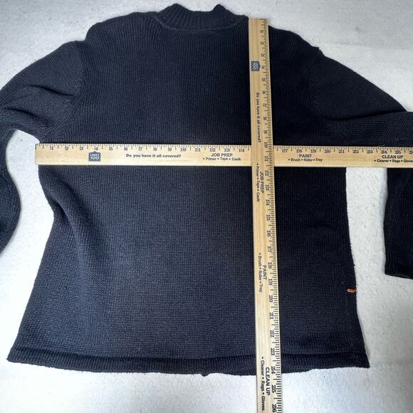 Vtg  Heirloom Collectibles Medium Cardigan Black Sweater Cardinal Beaded Holiday - Picture 8 of 9